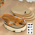 Cat Scratcher Box with 4 Cat Scratching Pads, Mess-Free Design, Refill Scratch by Conlun