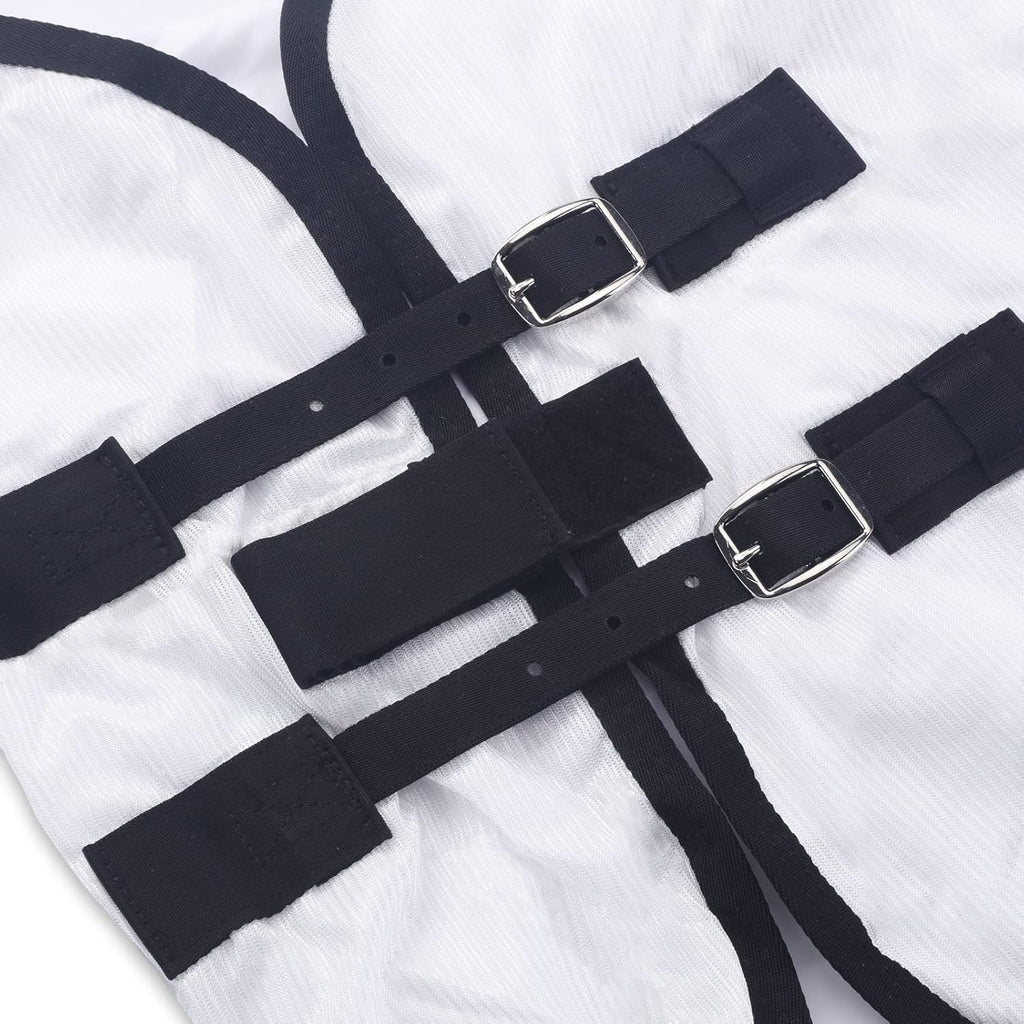 Comfy Mesh Horse Fly Sheet Equine Summer Sheets Stand Neck White 78