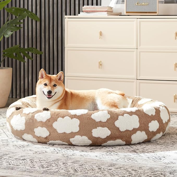 JOEJOY Donut Cat Beds for Indoor Cats, Round Calming Small Dog Bed - Image 6
