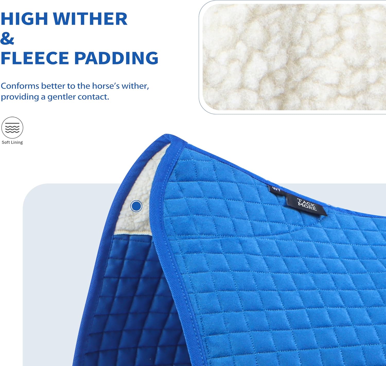 Tackmore Western Saddle Pad Breathable, Shock-Absorbing Saddle Pad