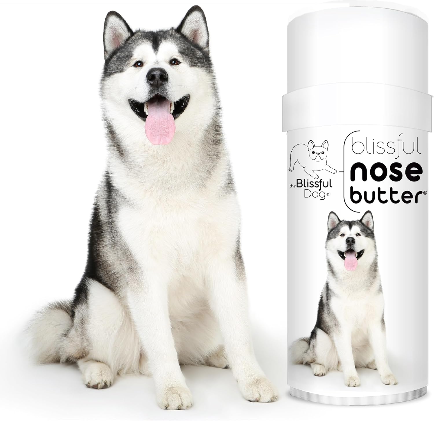 The Blissful Dog Malamute Unscented Nose Butter - Dog Nose Butter, 2 Ounce