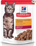 Hill's Science Diet Adult 1-6 Wet Cat Food, Tender Chicken, 2.8 oz. Pouches by HillsPetNutrition