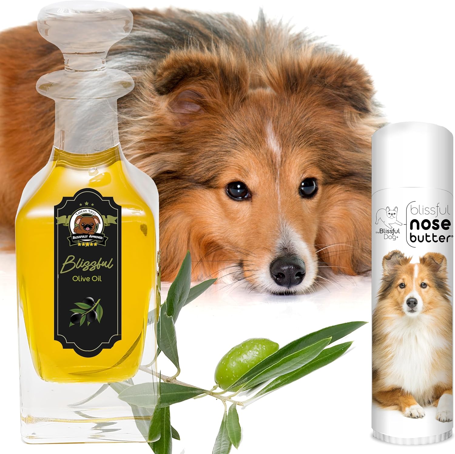 The Blissful Dog Shetland Sheepdog Nose Butter, Versatile Dog Nose Balm for Dry Nose, Handcrafted Nose Moisturizer, Easy-to-Apply Dog Essentials, Unscented, 0.50 oz.