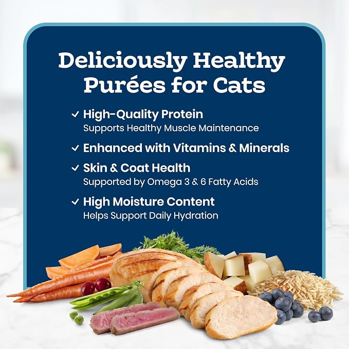 Blue Buffalo Tastefuls Beef Purées Natural Wet Cat Food Topper, Just 5 - Image 3