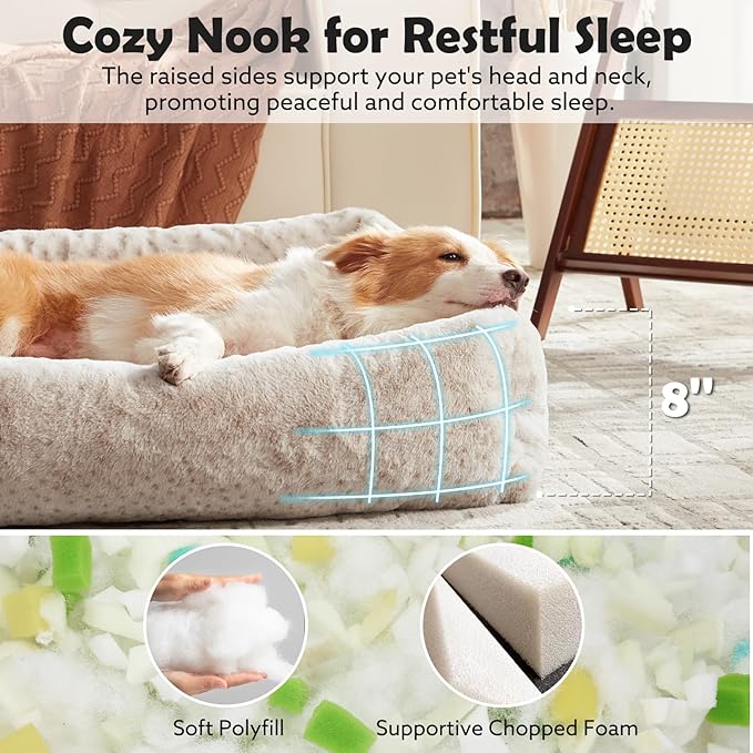 JOEJOY Large Dog Beds Large Sized Dog, Washable Orthopedic Premium Soft - Image 2