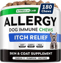 StrellaLab Dog Allergy Relief & Anti Itch Support Chews w/Omega 3: Real by STRELLALAB
