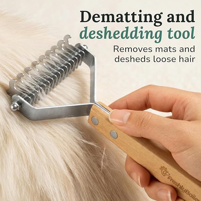 Freshly Bailey Dematting Comb for Cats and Dogs, Mat Remover and Deshedding - Image 3