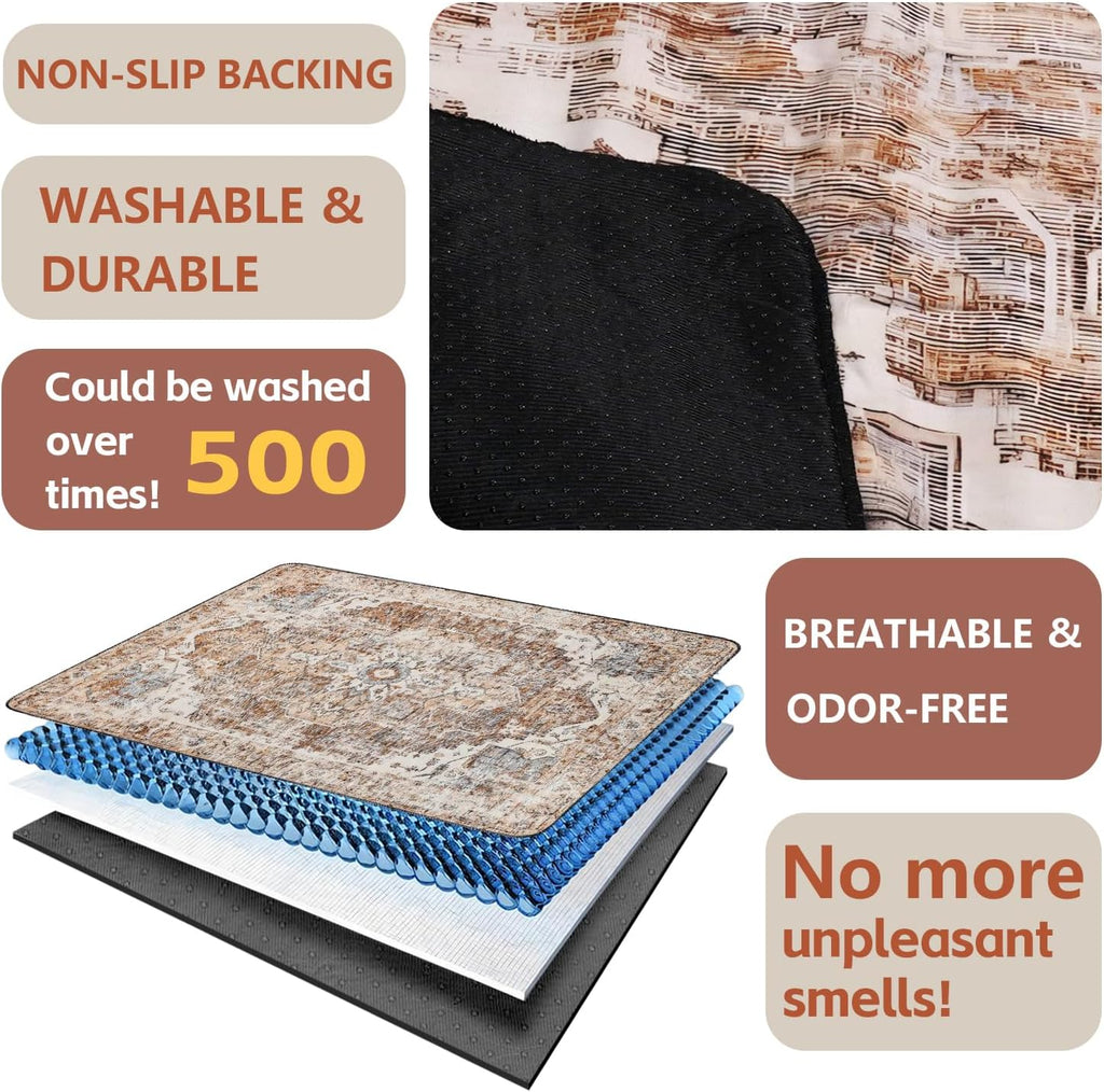 Washable Pee Pads for Dogs 2 Pack, Absorbent Reusable Puppy Pads Waterproof, Leakproof & Non-Slip Whelping Pad, Potty Training Pads for Dogs Playpen Mat 48x48