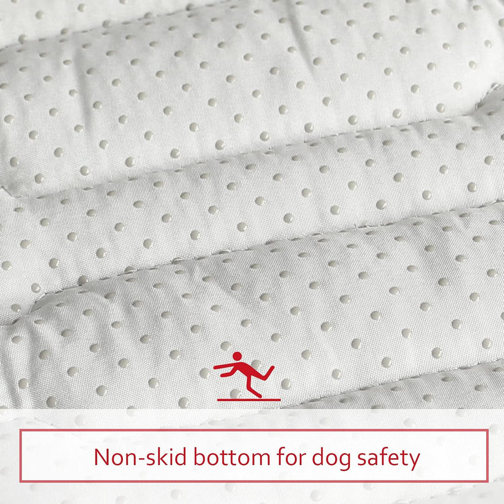 Dog Crate Mat (30" X 19"), Soft Dog Bed Mat with Cute Prints, Personalized Crate Pad, Anti-Slip Bottom, Machine Washable Kennel Pad, Navy