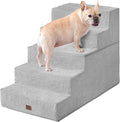 EHEYCIGA Dog Stairs for High Bed 25" H, 5-Step Extra Wide Dog Steps for Bed by EHEYCIGA