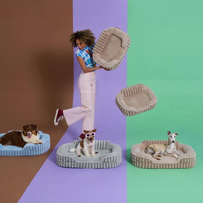 LE SURE Cute Dog Bed for Small Dogs, Orthopedic Waterproof Small Pet Beds - Image 4