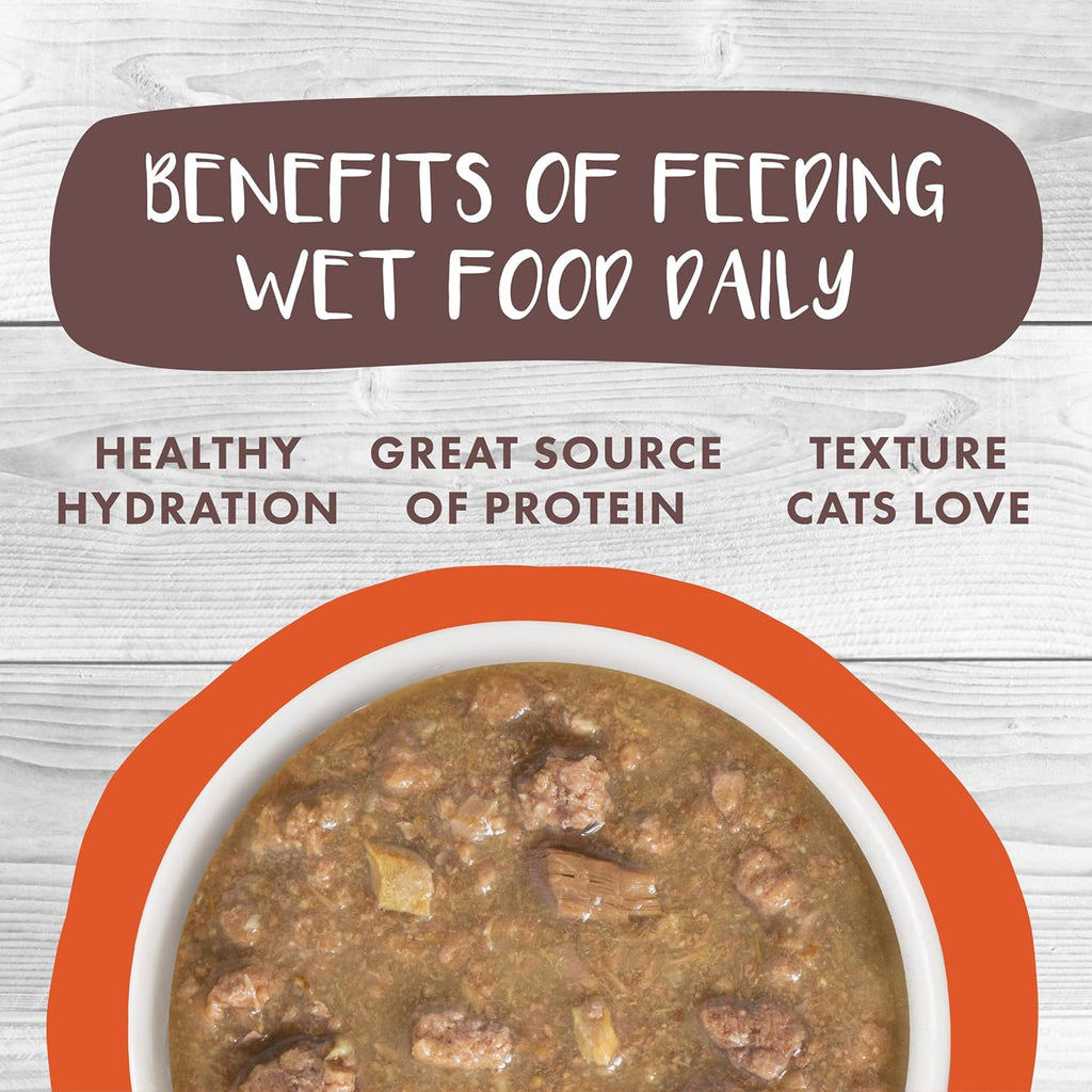 Weruva Classic Cat Stews!, Taco Stewsday with Beef, Chicken & Salmon in Gravy, 5.5oz Can (Pack of 8)