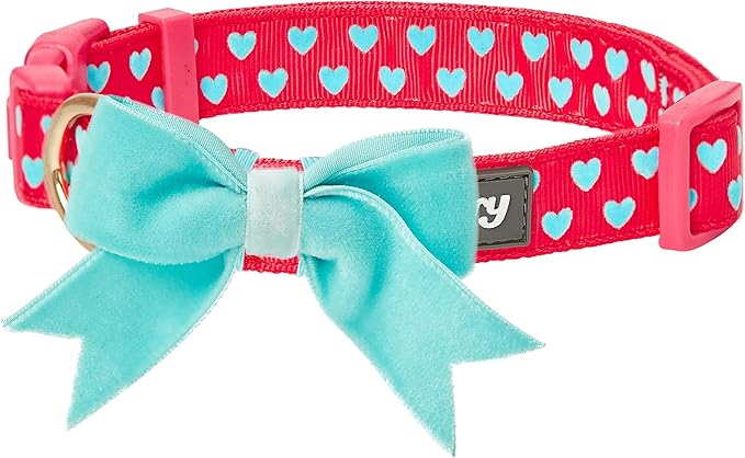 Blueberry Pet Dog Collar with Bowtie, Neck 14.5-20" Adjustable by BlueberryPet