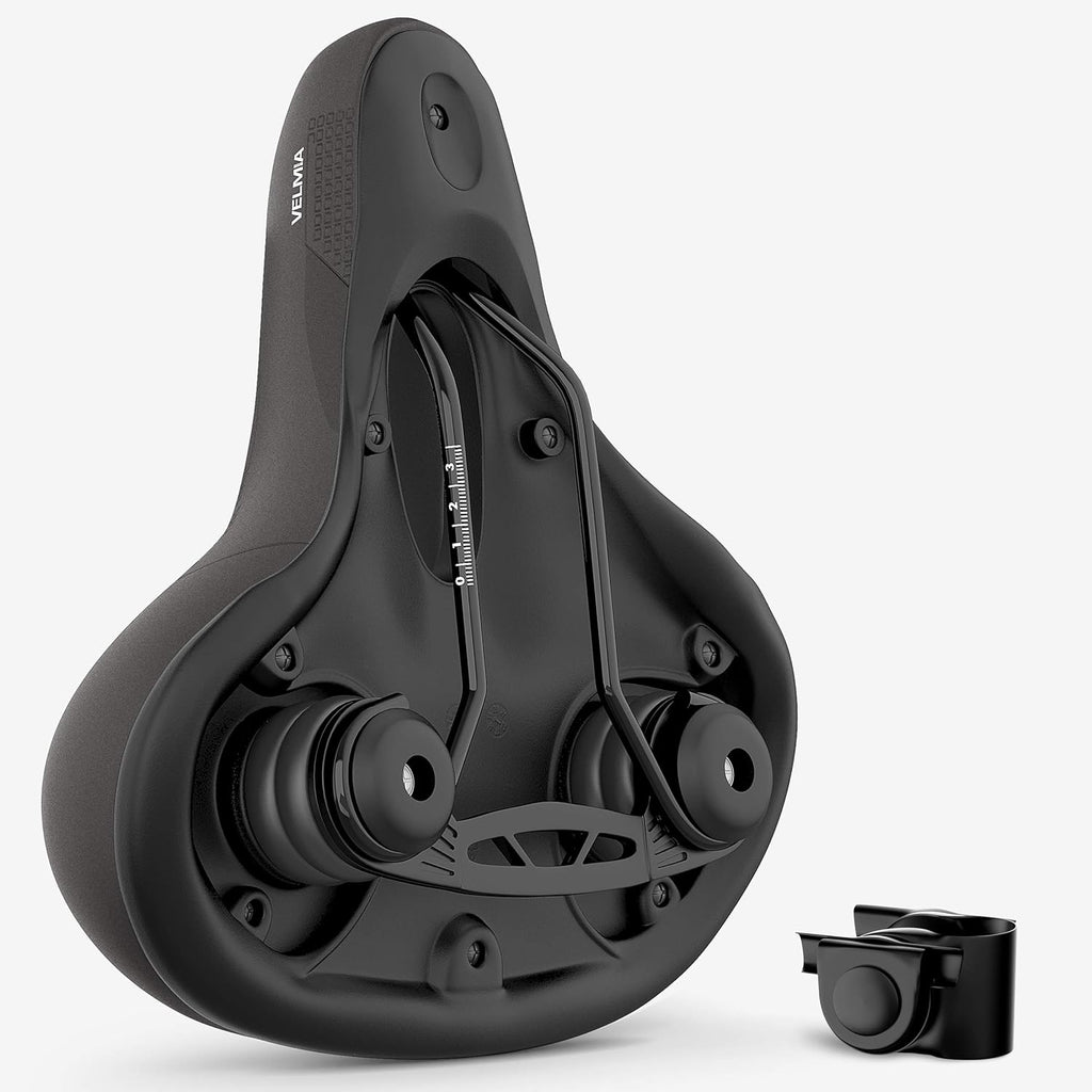 Velmia Bicycle Saddle - Comfortable Saddle for Men and Women - 3 Zone Concept - Waterproof Bicycle Seat with Ergonomic Design