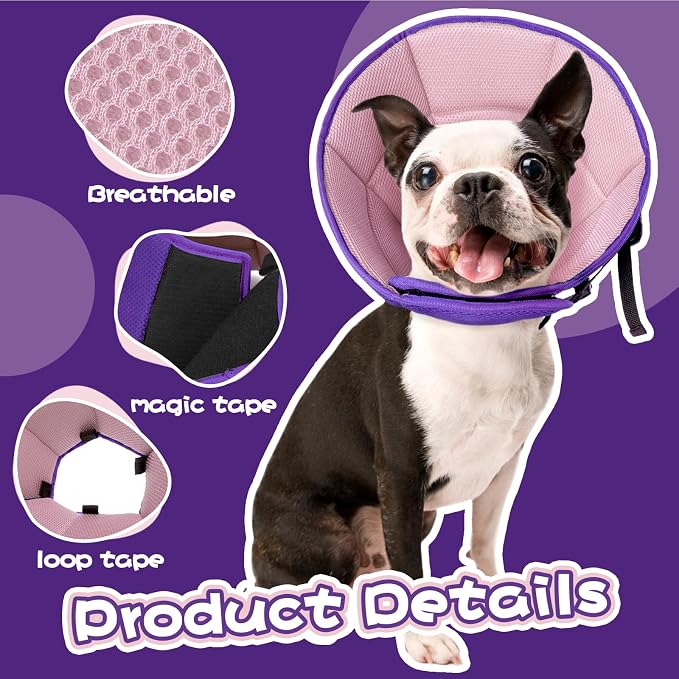 Dog Cone for Large Dogs After Surgery, Soft Dog Cone Collar for Dogs to Stop - Image 4