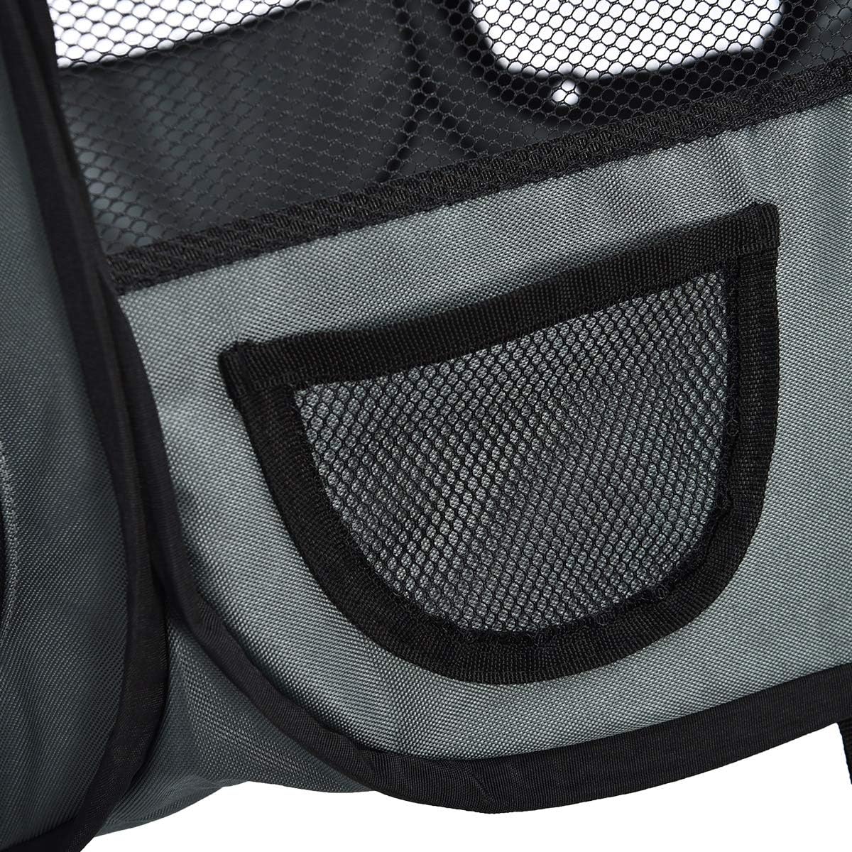 Amazon Basics Portable Soft Pet Dog Octagonal Travel Playpen, Large (45 x 45 x 24 inches), Grey