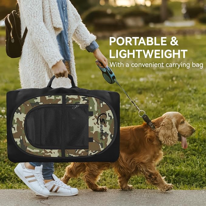 Siedihit Dog Cat Playpen, Medium Puppy Pet Playpen, Dog Crate Tent Cage - Image 6