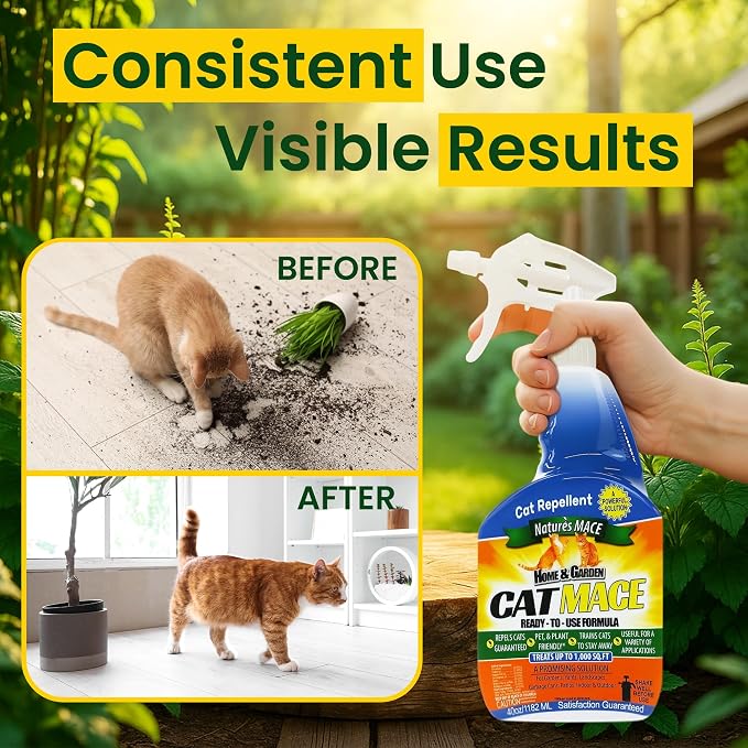 Nature's Mace Cat Mace Cat Repellent, Pets Training Tool, Outdoor & Indoor - Image 7