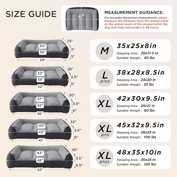 Bedsure SupportMax™ XL Orthopedic Dog Beds Large Sized Dog - Image 4
