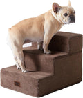 EHEYCIGA Dog Stairs for Small Dogs 13.5" H, 3-Step Dog Steps for Couch Sofa and by EHEYCIGA