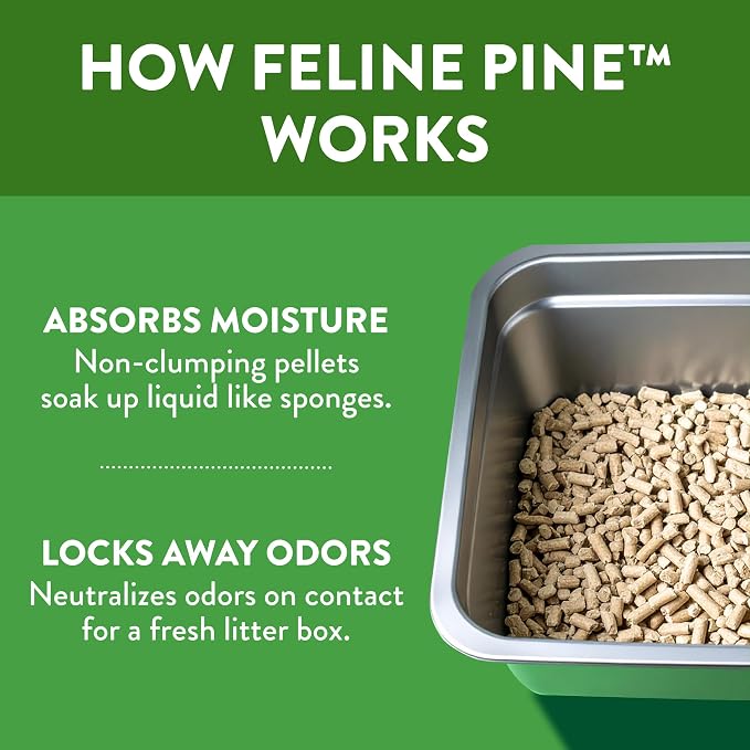 Feline Pine Platinum Non-Clumping Cat Litter 17lb. - Image 3