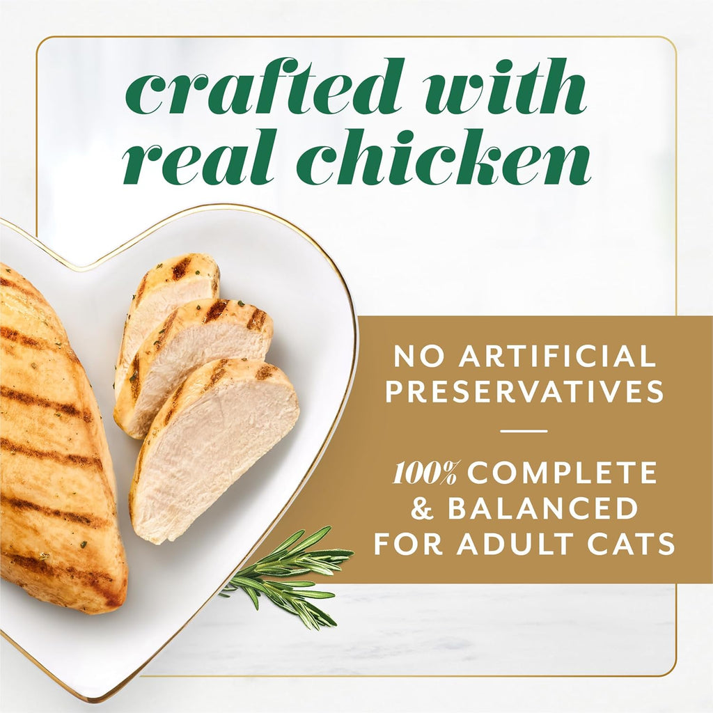 Fancy Feast Gems Pate Cat Food Mousse With Chicken and a Halo of Savory Gravy Cat Food - (Pack of 8) 4 oz. Boxes