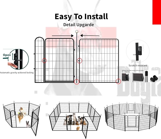 Portable Dog Crates & Playpen, Easy-Carry Straps - Image 6