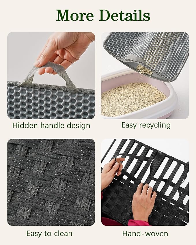 SETVSON Cat Litter Box Enclosure Furniture, Hidden Litter Box, Cat Litter Box - Image 4