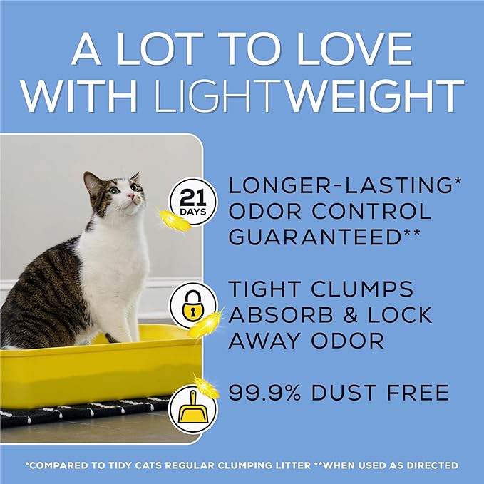 Purina Tidy Cats LightWeight Free and Clean Unscented, 99.9 Percent Dust Free - Image 6