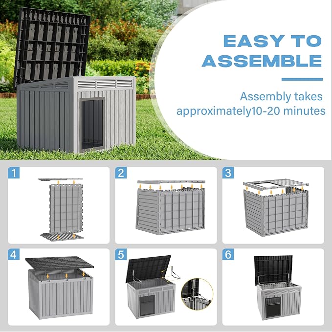 Fancyango Large Weatherproof Dog House - Image 4