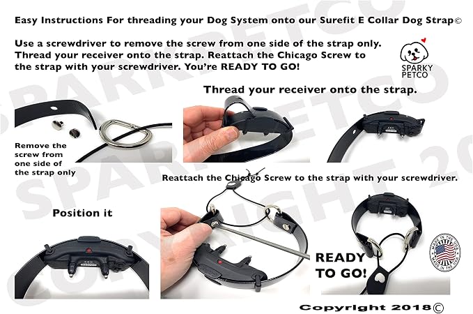 Sparky Pet Co - ECollar Replacement Strap - Bungee Dog Collar - Waterproof - - Image 4