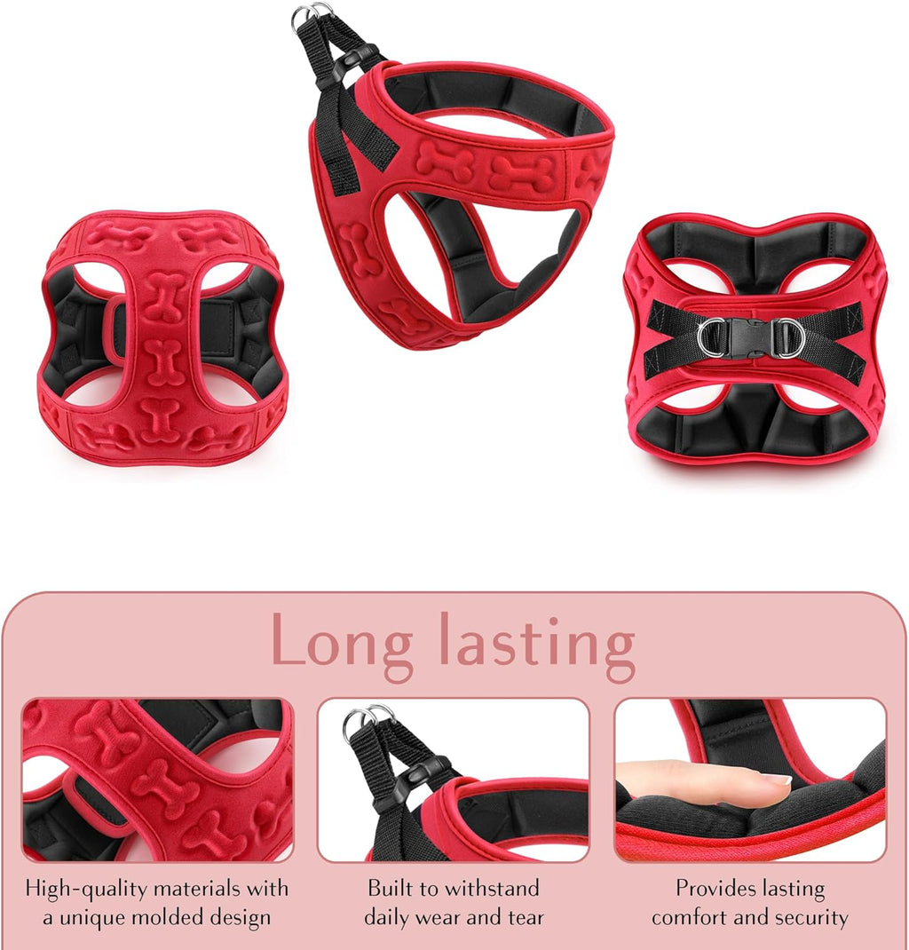 No Pull Dog Harness for Small, Medium & Large Dogs – Soft Padded, Adjustable Step-in Pet Vest with Leash Clips, Reflective Straps & Control Handle
