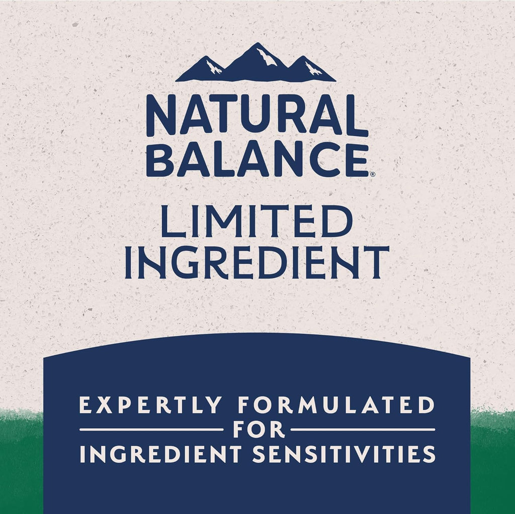 Natural Balance Limited Ingredient Adult Dry Dog Food with Healthy Grains, Lamb & Brown Rice Recipe, 4 Pound (Pack of 1)