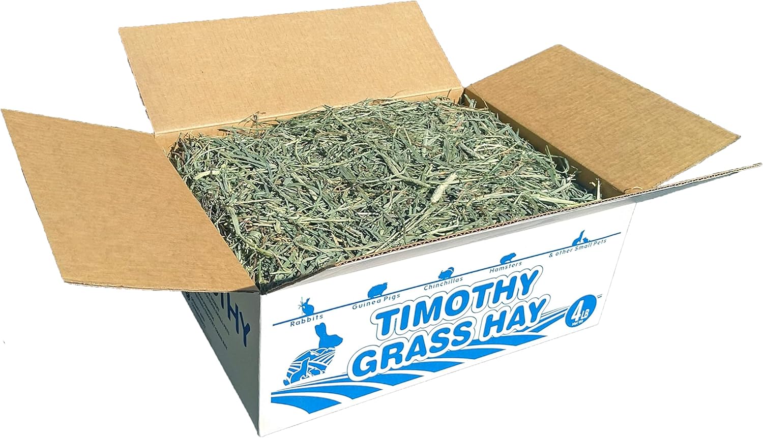 High Desert 2nd Cutting Timothy Grass Hay for Rabbits, Guinea Pigs, Chinchillas & Small Pets – Premium Hand-Packed Natural Hay, High-Fiber, Additive-Free, Grown in USA – 4 lb Box