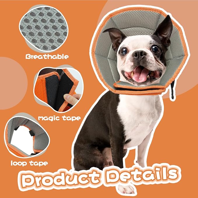 Dog Cone for Large Dogs After Surgery, Soft Dog Cone Collar for Dogs to Stop - Image 4