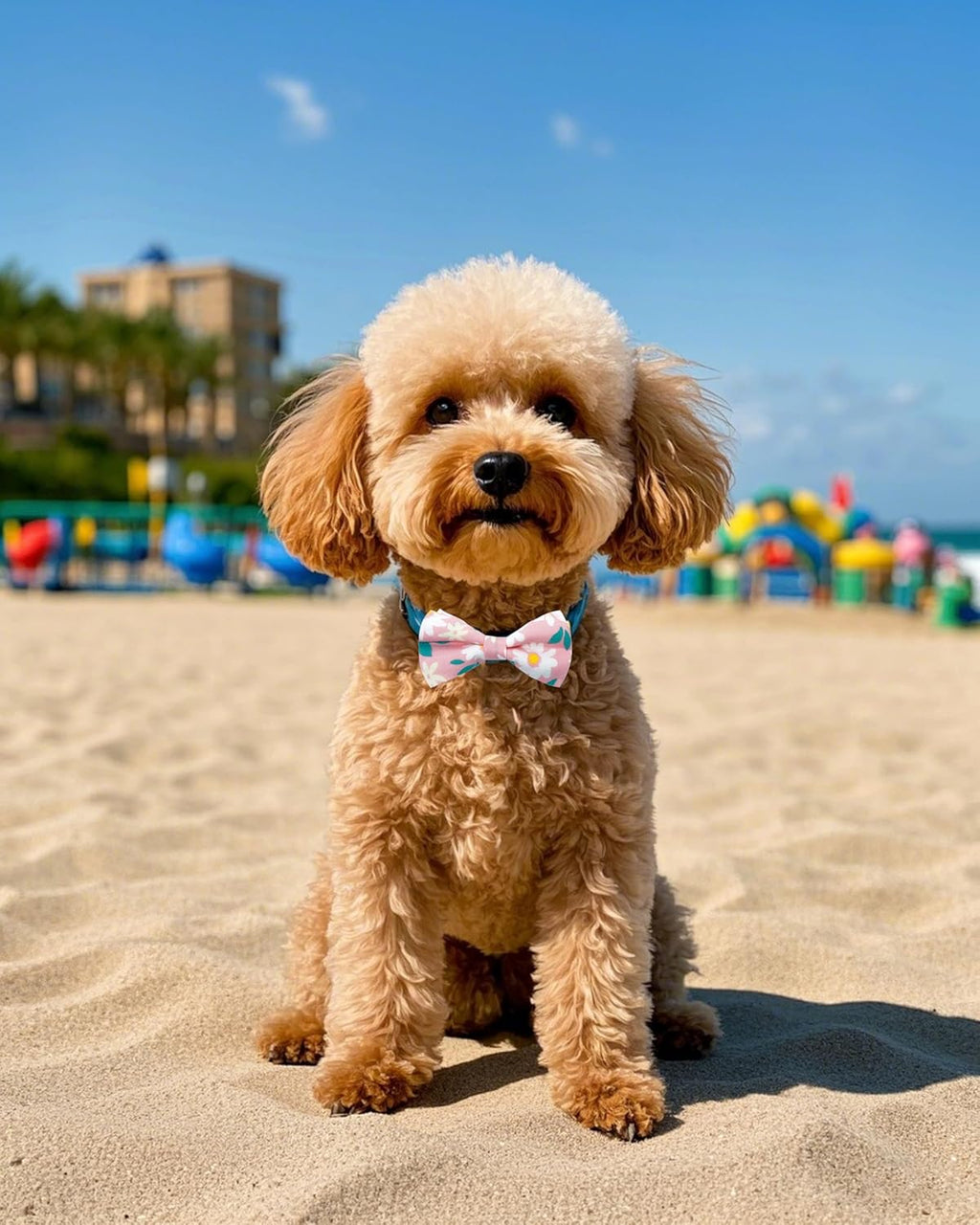 PET SHOW 10 Pack Floral Small Dog Bow Ties Sliding Collar Attachments Puppy Cats Spring Bowties for Medium Dogs Daisy Rose Bowknots Party Holiday Pet Grooming Accessories