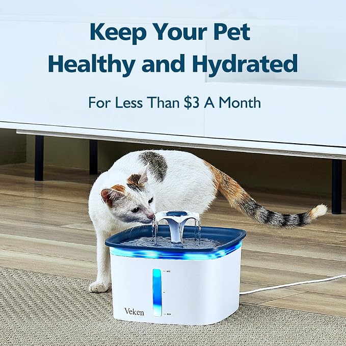 Veken Cat Water Fountain Filter, Classic 8 Pack Replacement Filters & 8 Pack - Image 5