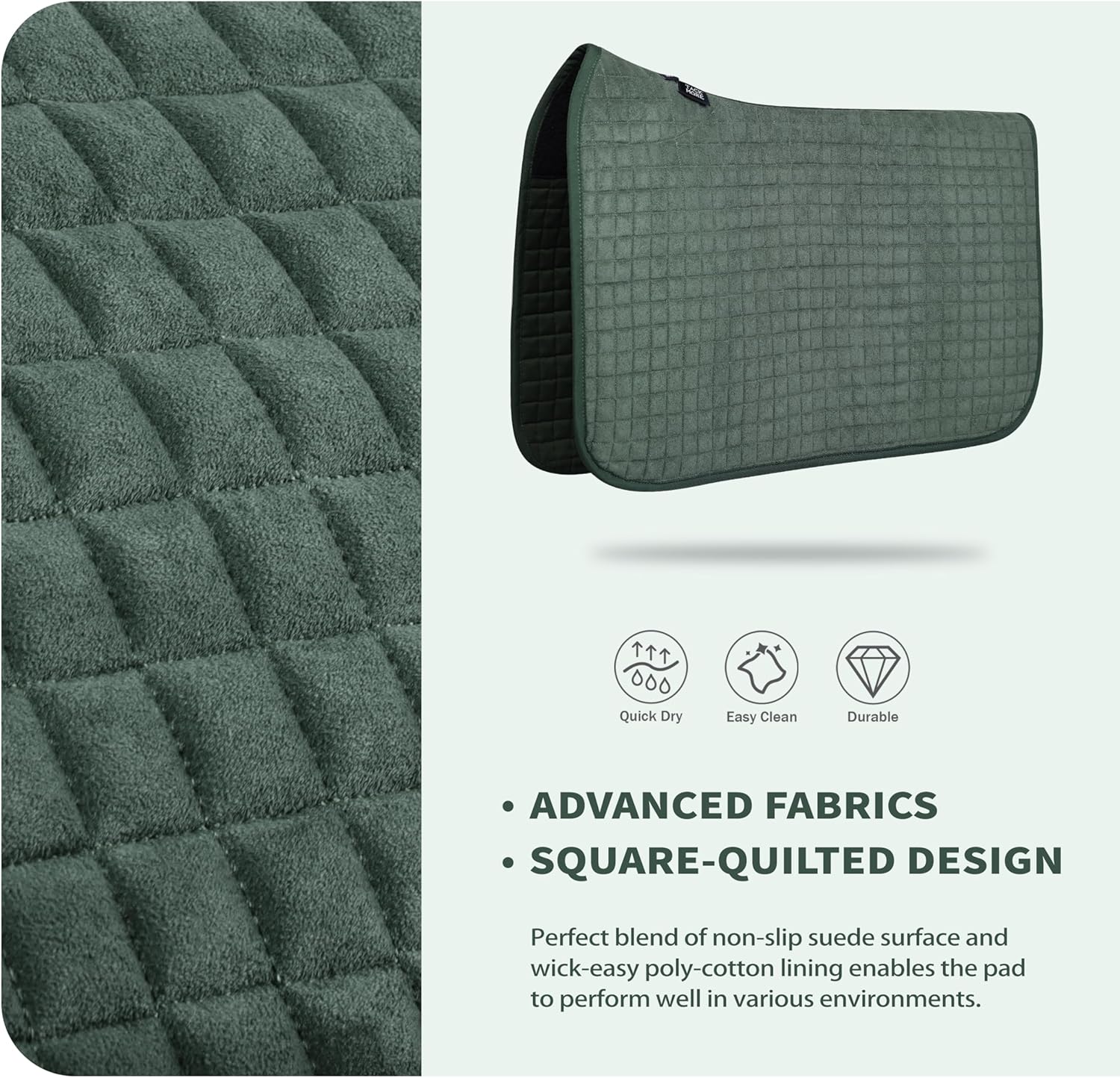 Tackmore Western Saddle Pad Breathable, Shock-Absorbing Saddle Pad