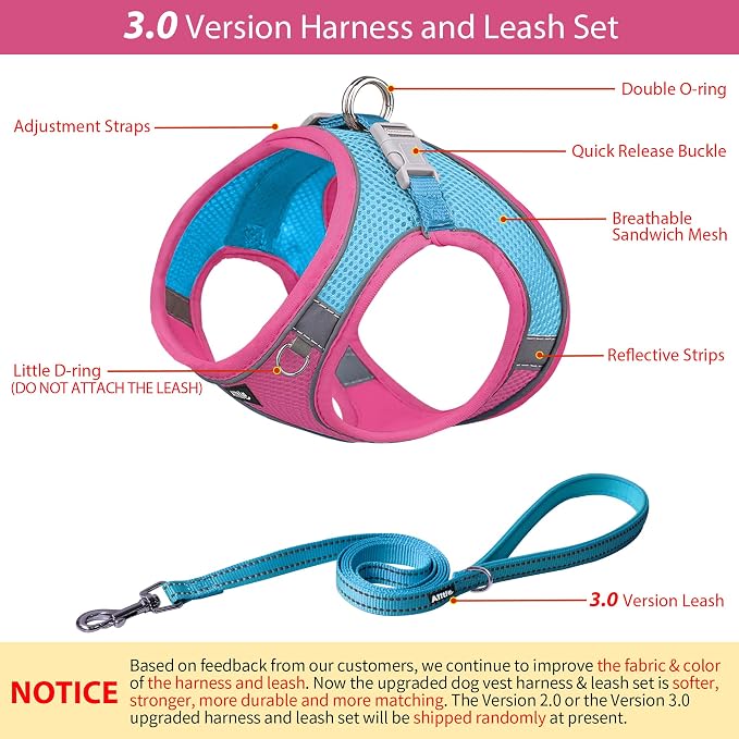 AIITLE Comfortable Dog Harness and Leash Set - Image 3