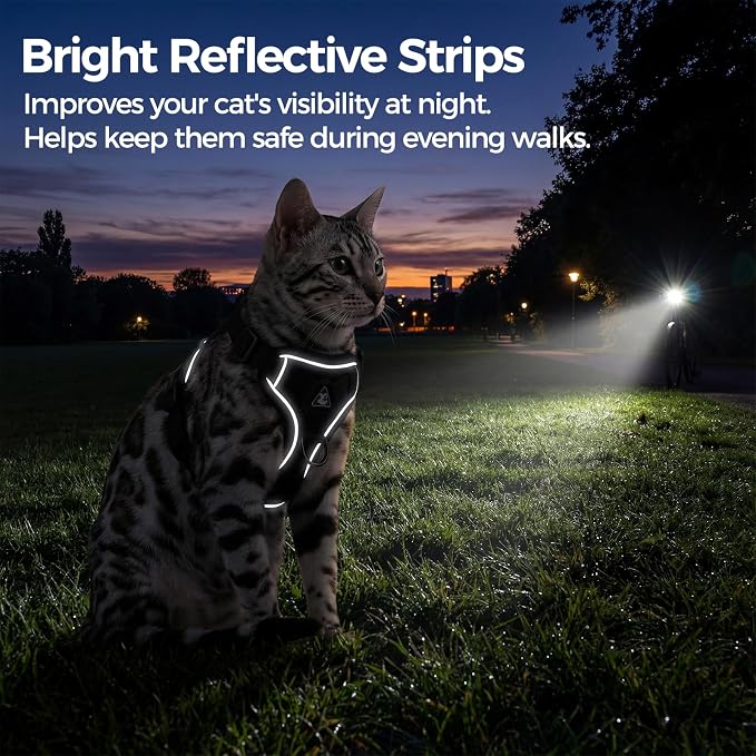 Cat Harness and Leash Set Escape Proof Tactical Extra Large Kitten Harness - Image 6