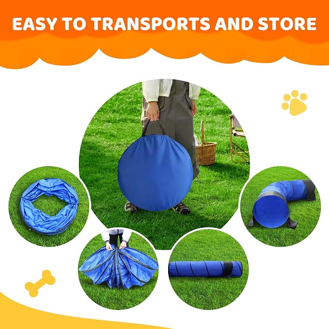 25.6in 10FT Dog Agility Tunnel, Dog Tunnel - Image 5