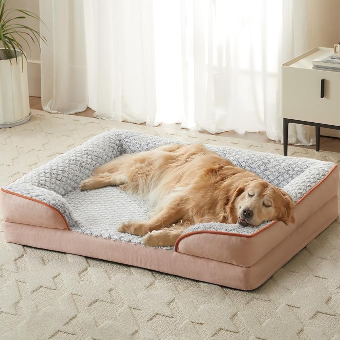 Orthopedic Dog Bed for Large Dogs, Egg Crate Foam Bed for Large Dogs, Equipped - Image 7