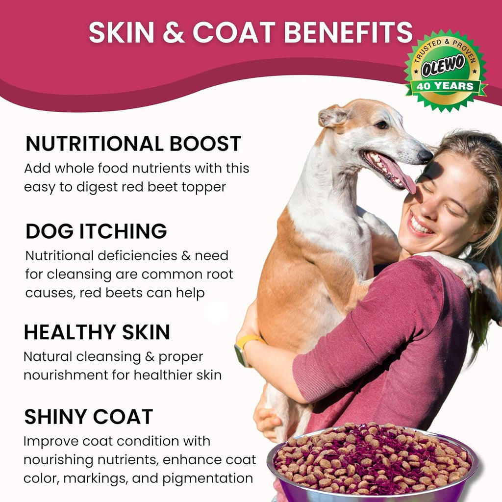 Olewo Starter Bundle Original Carrots & Red Beets - Fiber for Dogs, Digestive Dog Food Topper, Natural Anti Itch, Whole Food Dog Multivitamin - 1lb Each (2lbs Total)
