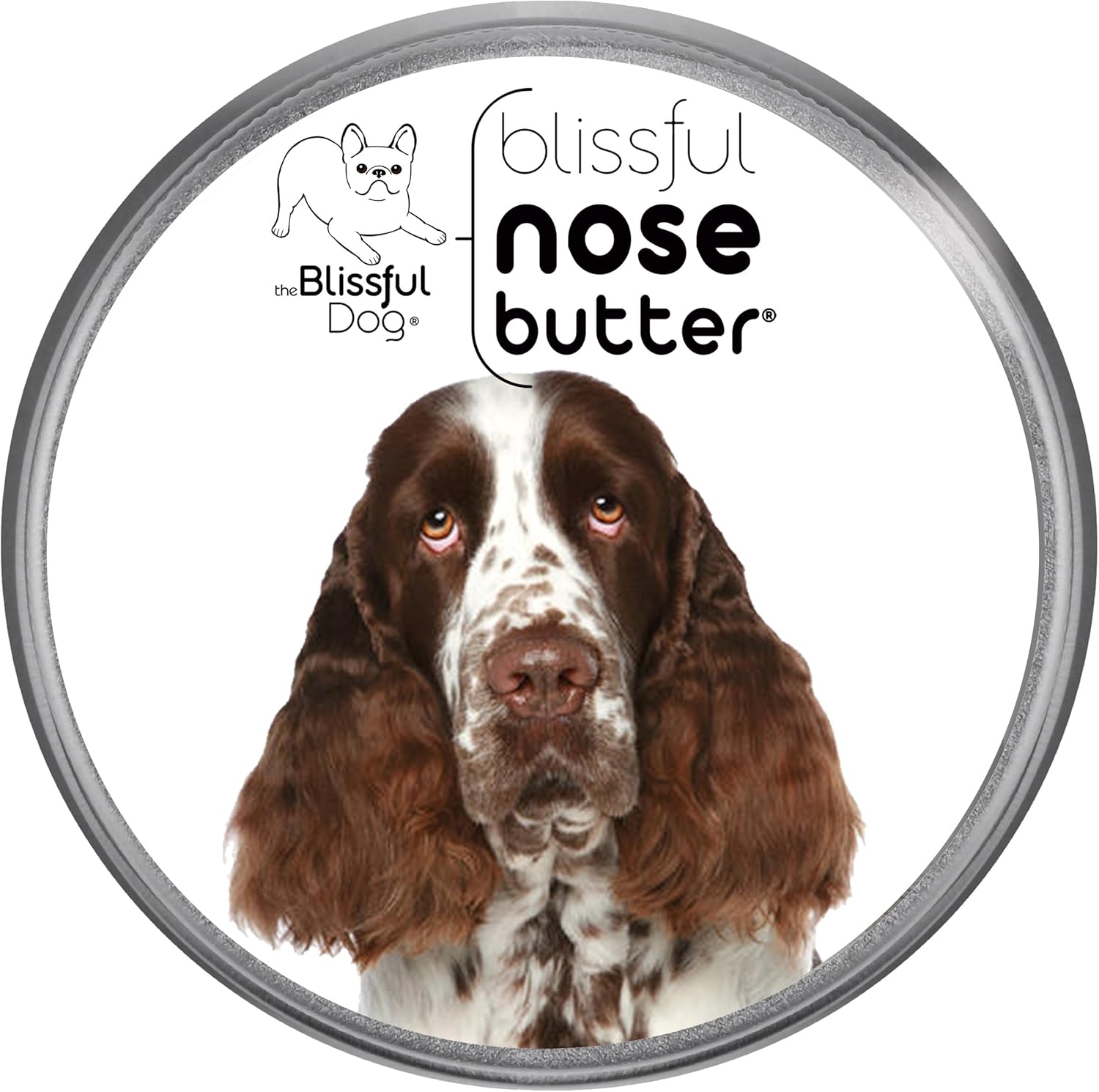 The Blissful Dog Springer Spaniel Nose Butter, Versatile Dog Nose Balm for Dry Nose, Handcrafted Nose Moisturizer, Easy-to-Apply Dog Essentials, Unscented, 1 oz.