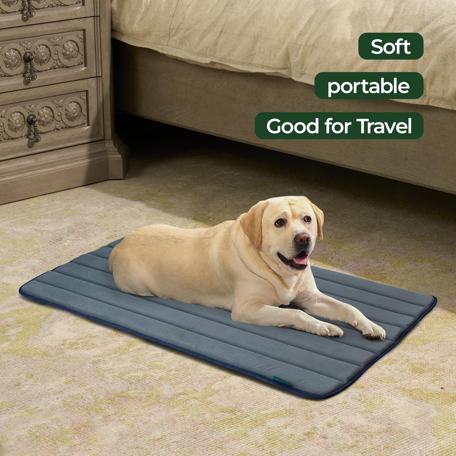 BALANCE Dog Crate Pad, Dog Foam Crate Mat Kennel Pad, Washable Water-Resistant Pet Bed Flat Dogs Cage Mat for XX-Large Dogs, 2 Packs