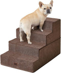 EHEYCIGA Dog Stairs for Bed 20" H, 4-Step Extra Wide Dog Steps for High Bed by EHEYCIGA