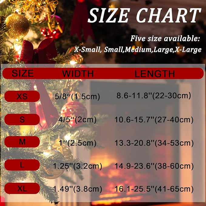 Christmas Dog Collar with Bow Tie, Adjustable Pet Collar with Cute Xmas Tree - Image 7