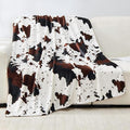 Bnuitland Cow Printed Fleece Flannel Throw Blanket, 300 GSM Double Sided Fuzzy by BNUITLAND