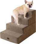 EHEYCIGA Dog Stairs for Bed 18" H, 4-Step Dog Steps for High Bed, Pet Steps for by EHEYCIGA