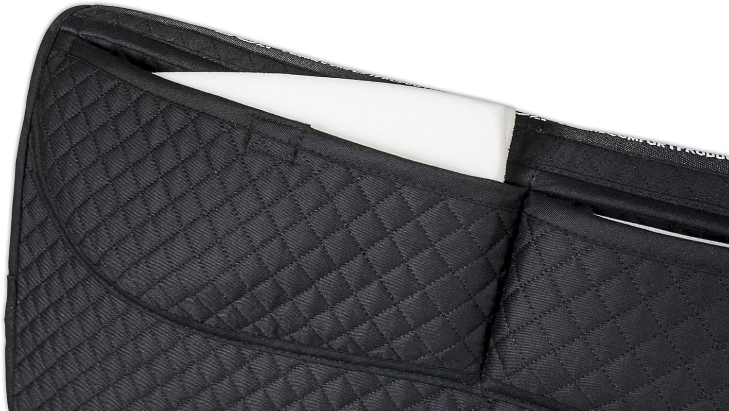 ECP Equine Comfort Products Thermoregulating Western Saddle Pad, Machine Washable Contoured Fit, Water Absorbing, Therapeutic, Shock Absorbing with Adjustable Memory Foam Shims